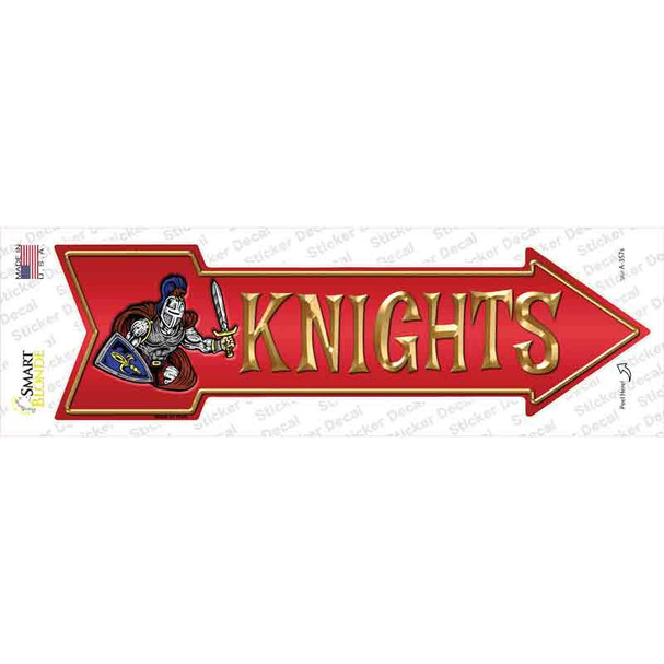 Knights Novelty Arrow Sticker Decal