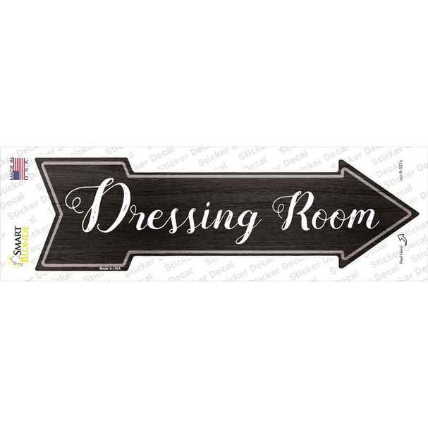 Dressing Room Corner Novelty Arrow Sticker Decal