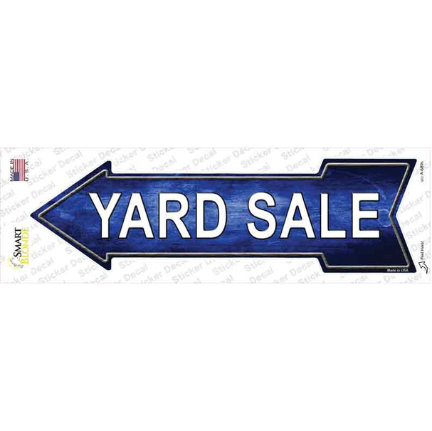 Yard Sale Left Novelty Arrow Sticker Decal