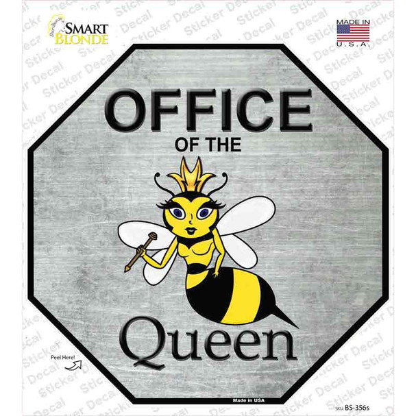 Office of the Queen Novelty Octagon Sticker Decal