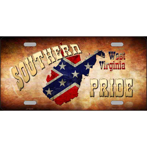 Southern Pride West Virginia Novelty Metal License Plate