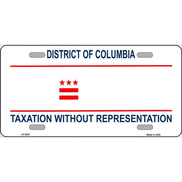 Taxation Without Representation Novelty Metal License Plate