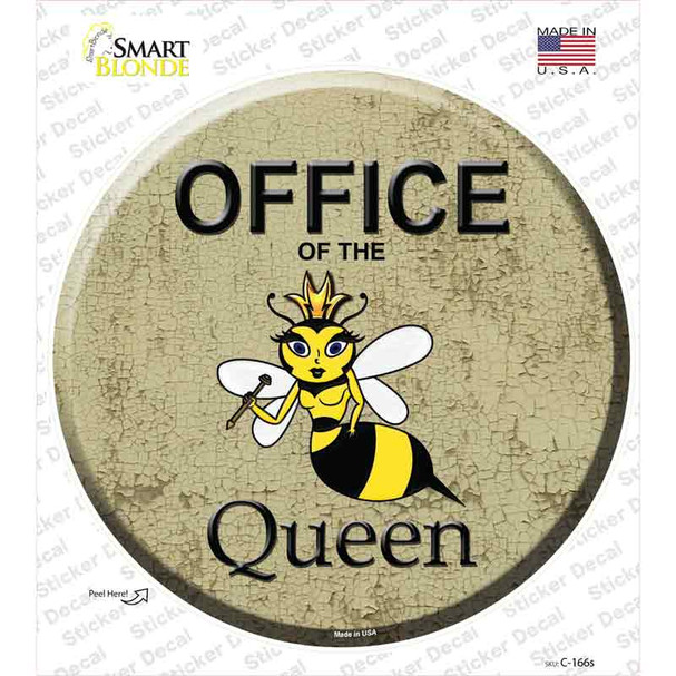 Office of the Queen Novelty Circle Sticker Decal