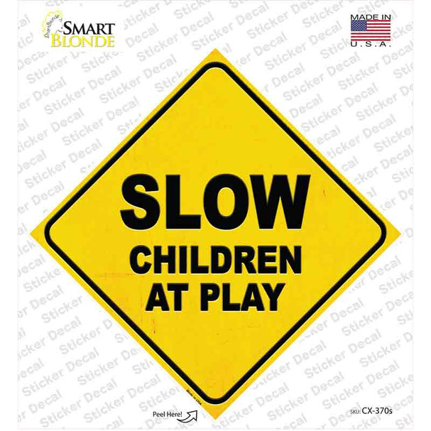 Slow Children at Play Novelty Diamond Sticker Decal