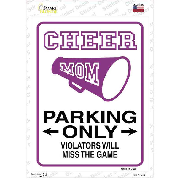 Cheer Mom Only Novelty Rectangle Sticker Decal