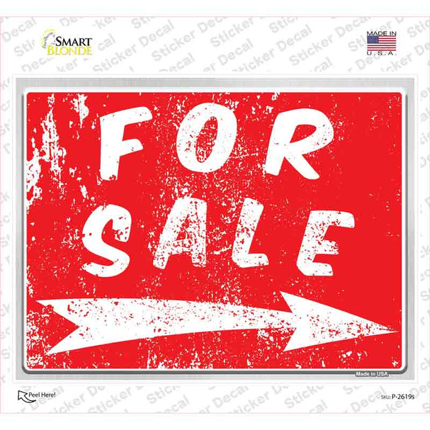 For Sale to the Right Novelty Rectangle Sticker Decal