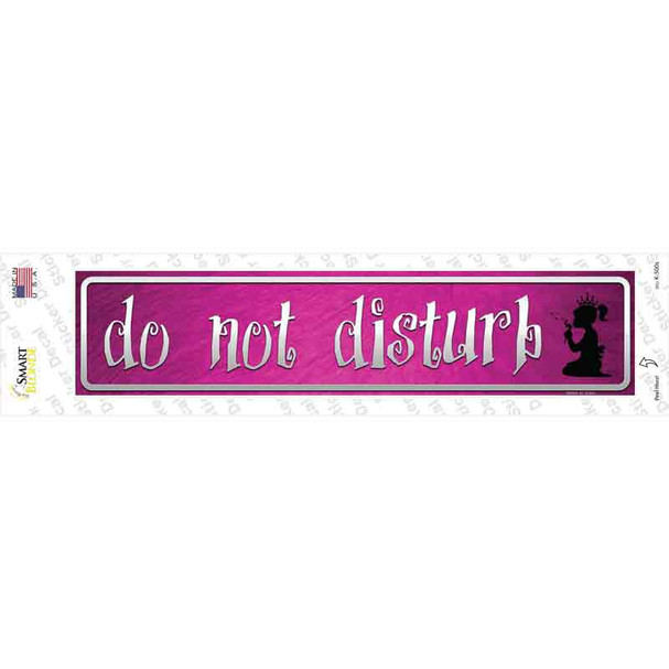 Do Not Disturb Pink Novelty Narrow Sticker Decal
