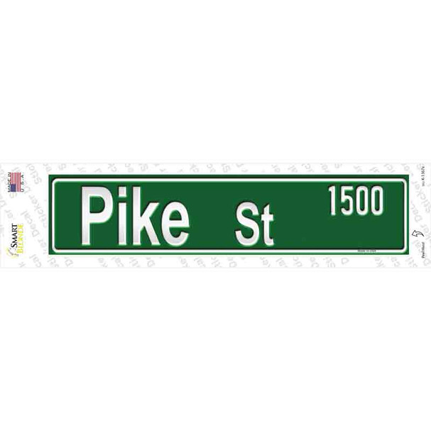 Pike Street 1500 Novelty Narrow Sticker Decal