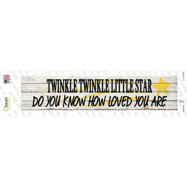 Twinkle Twinkle Little Star Novelty Narrow Sticker Decal