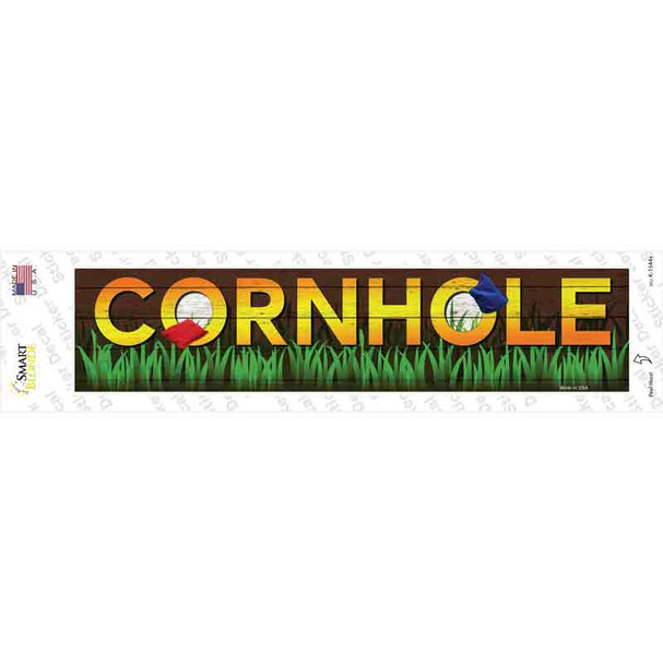 Cornhole Novelty Narrow Sticker Decal