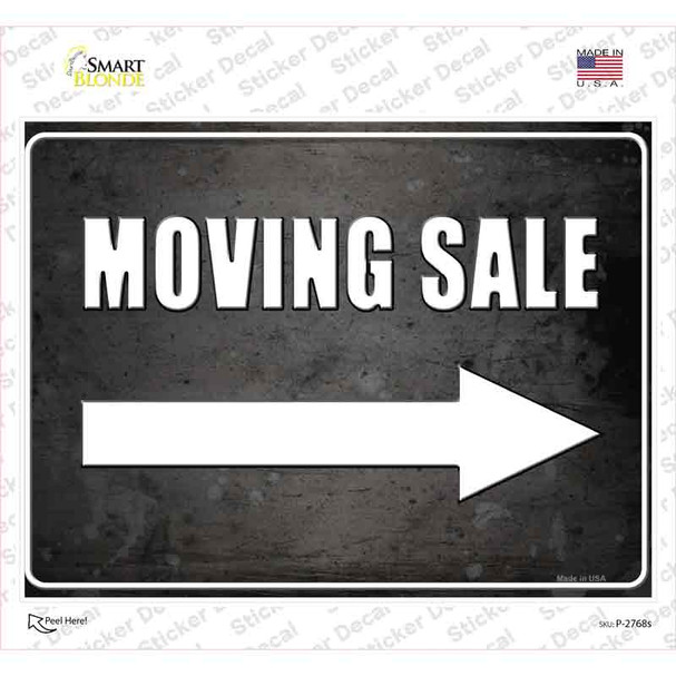 Moving Sale Right Novelty Rectangle Sticker Decal