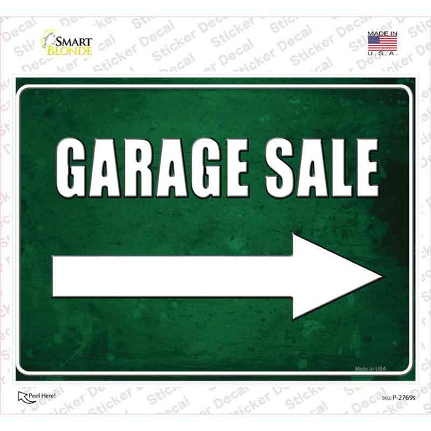 Garage Sale Right Novelty Rectangle Sticker Decal