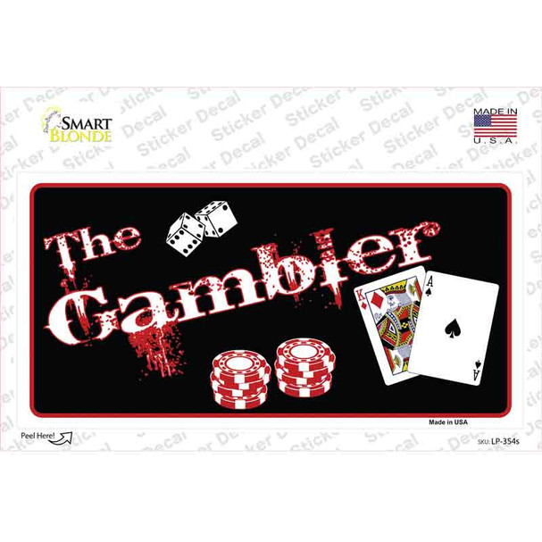 Gambler Novelty Sticker Decal