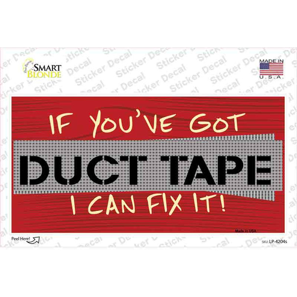 Duct Tape Novelty Sticker Decal