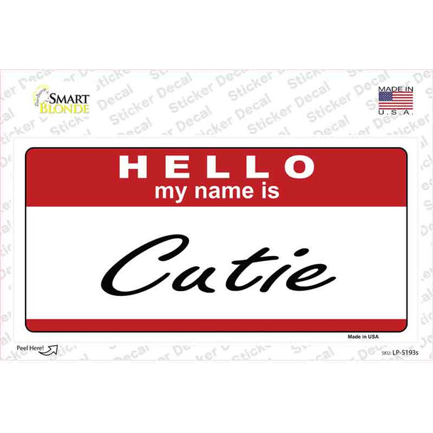 Cutie Novelty Sticker Decal