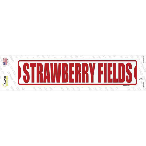 Strawberry Fields Novelty Narrow Sticker Decal