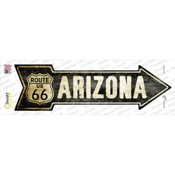 Vintage Route 66 Arizona Novelty Arrow Sticker Decal