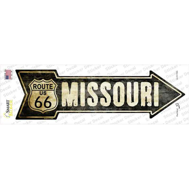 Vintage Route 66 Missouri Novelty Arrow Sticker Decal