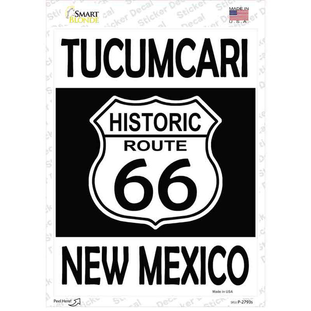 Tucumcari New Mexico Historic Route 66 Novelty Rectangle Sticker Decal