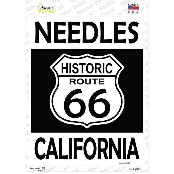 Needles California Historic Route 66 Novelty Rectangle Sticker Decal