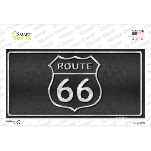 Route 66 Shield Black Novelty Sticker Decal