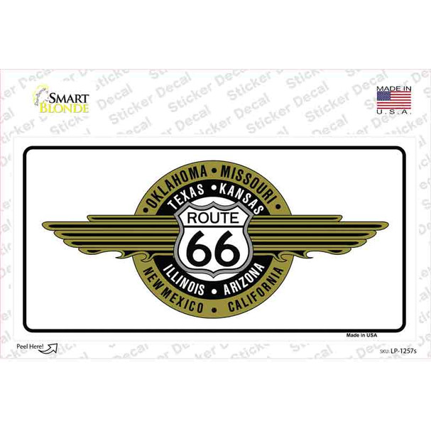 Route 66 Shield Emblem Novelty Sticker Decal