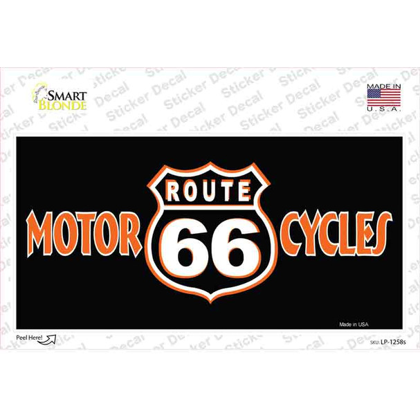 Route 66 Motorcycles Novelty Sticker Decal