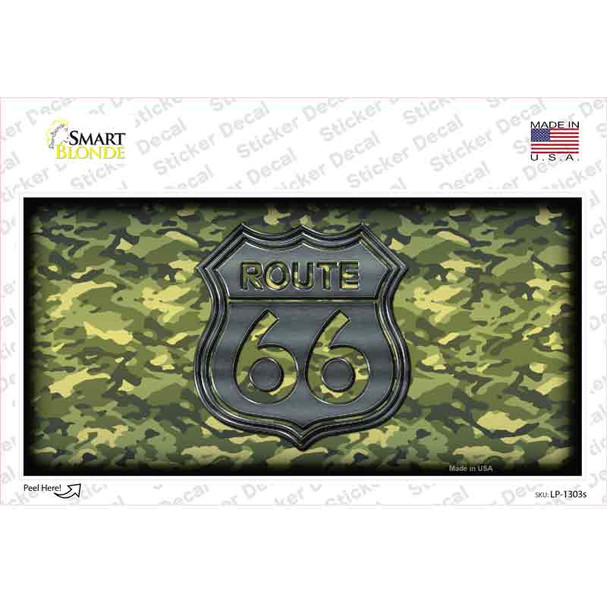 Route 66 Camouflage Novelty Sticker Decal