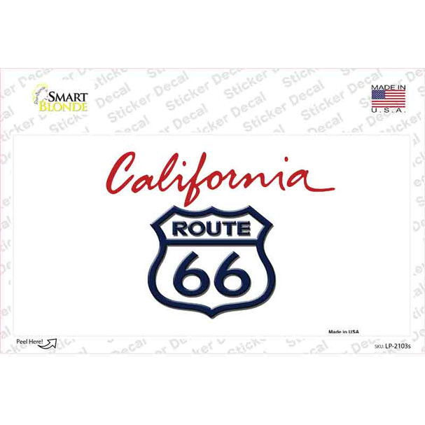 Route 66 Shield California Novelty Sticker Decal