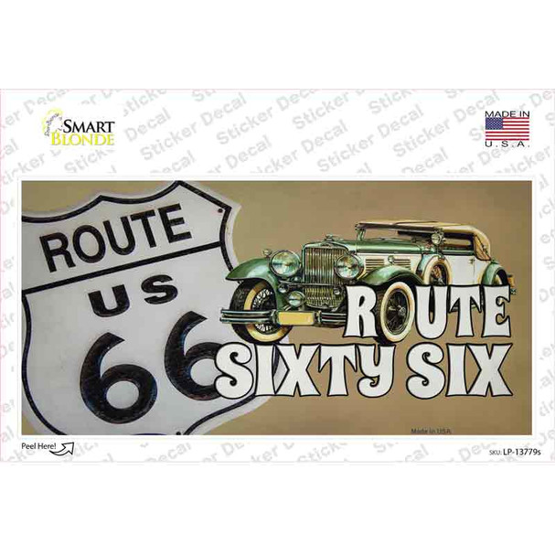 Route Sixty Six Novelty Sticker Decal