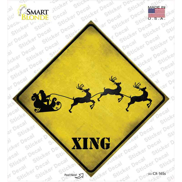 Santa Xing Novelty Diamond Sticker Decal