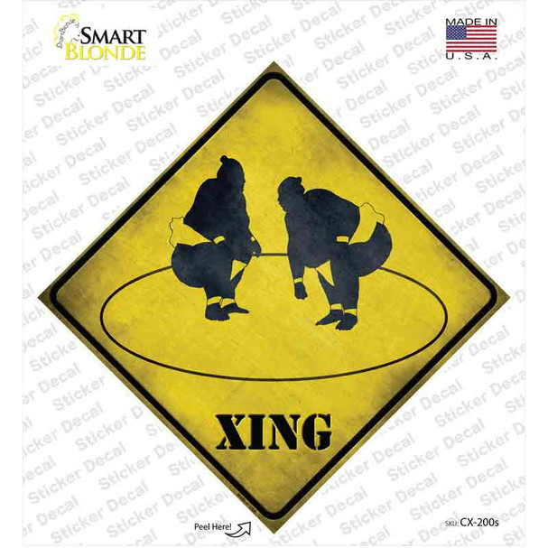Sumo Ring Xing Novelty Diamond Sticker Decal