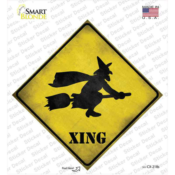 Simple Witch Xing Novelty Diamond Sticker Decal