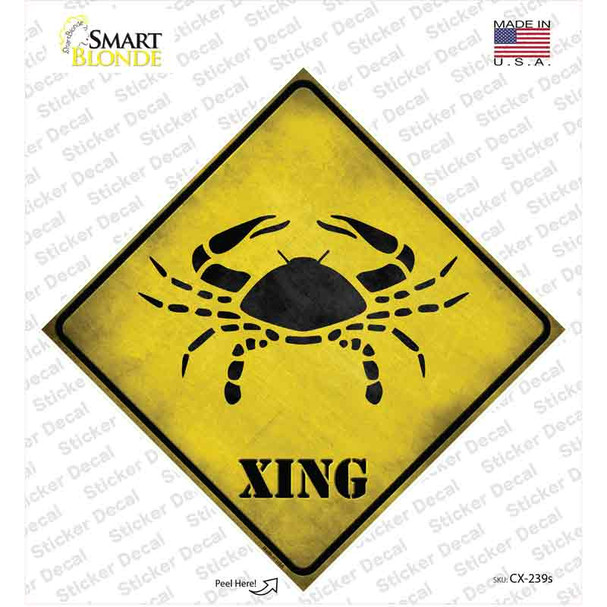 Cancer Zodiac Animal Xing Novelty Diamond Sticker Decal
