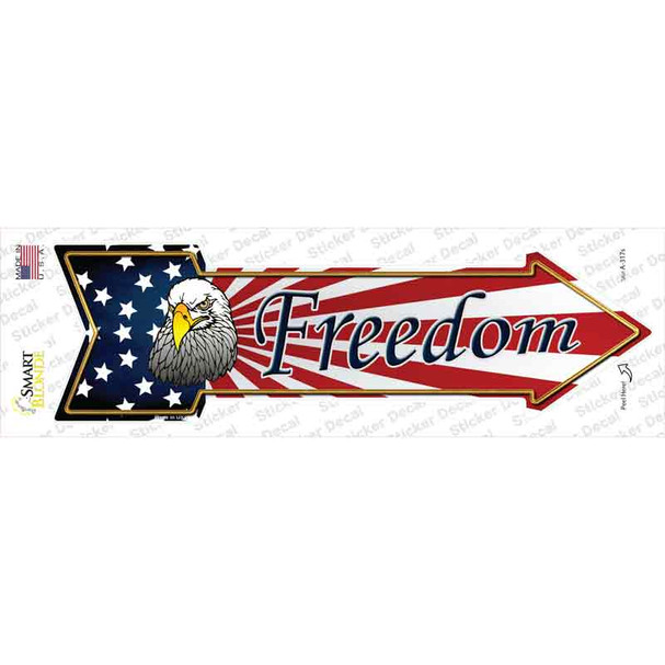 Freedom Novelty Arrow Sticker Decal