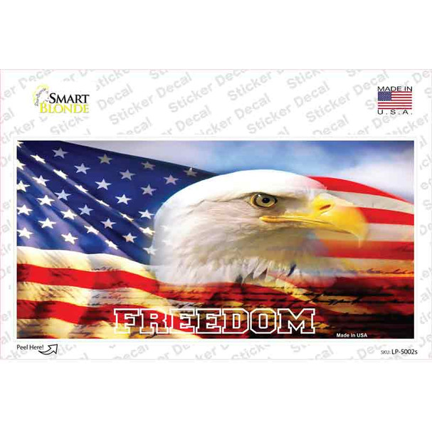 Freedom Bald Eagle Novelty Sticker Decal