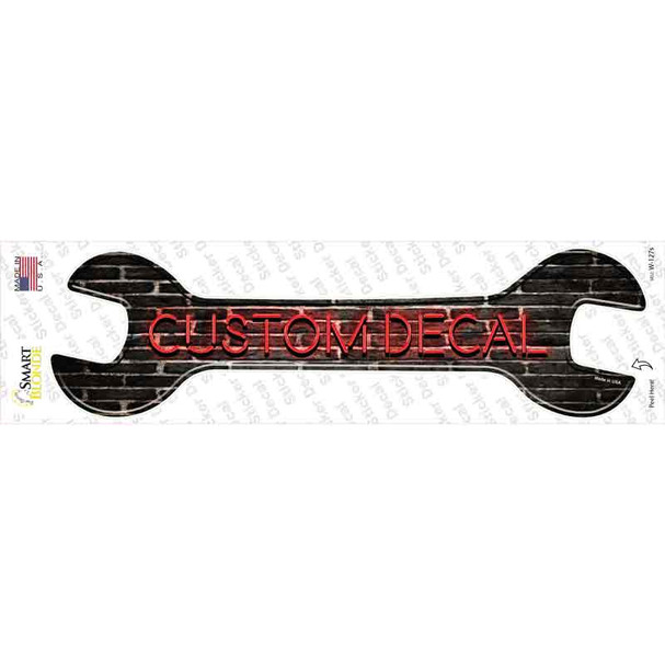Custom Decal Novelty Wrench Sticker Decal