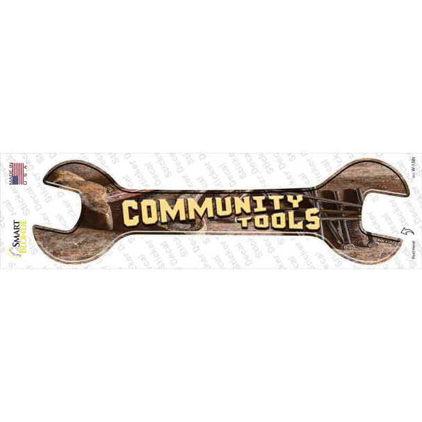 Community Tools Novelty Wrench Sticker Decal