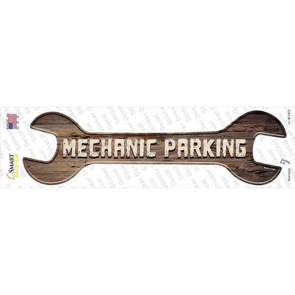 Mechanic Parking Novelty Wrench Sticker Decal