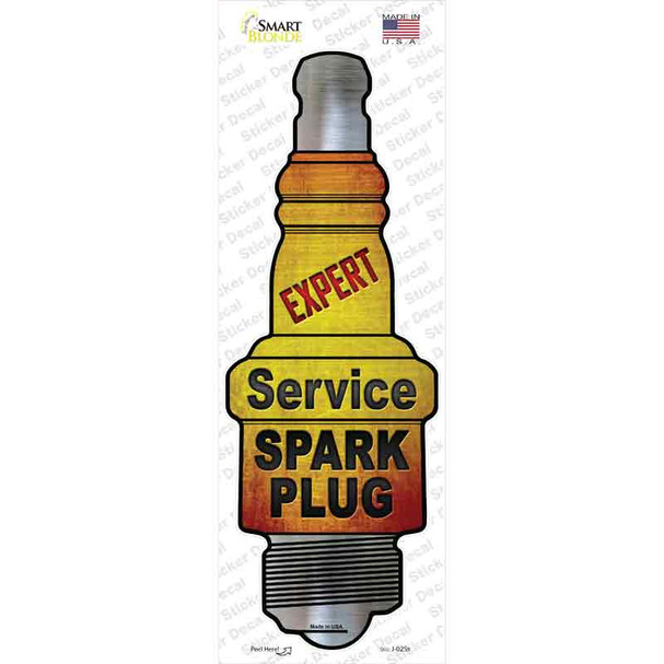 Expert Service Novelty Spark Plug Sticker Decal