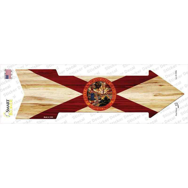 Florida State Flag Novelty Arrow Sticker Decal