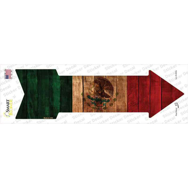 Mexico Flag Novelty Arrow Sticker Decal