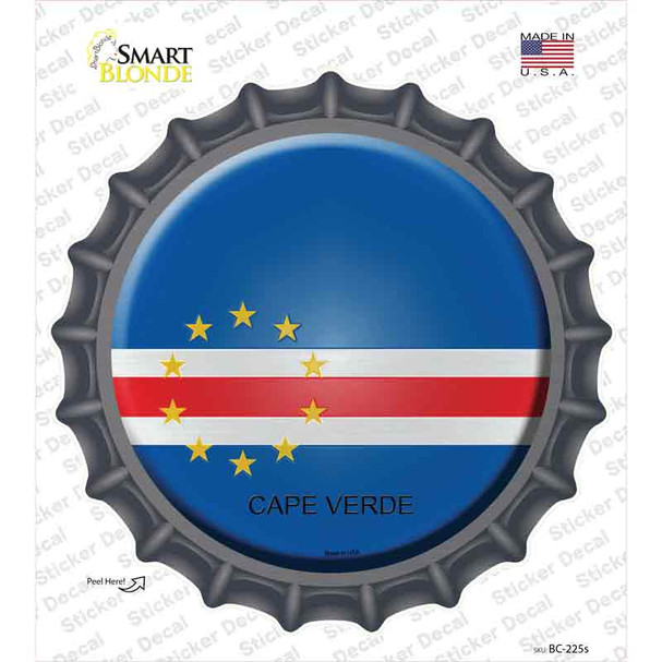 Cape Verde Country Novelty Bottle Cap Sticker Decal