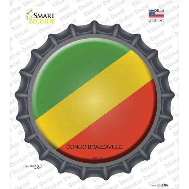 Congo Brazzaville Country Novelty Bottle Cap Sticker Decal