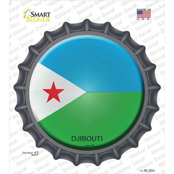 Djibouti Country Novelty Bottle Cap Sticker Decal