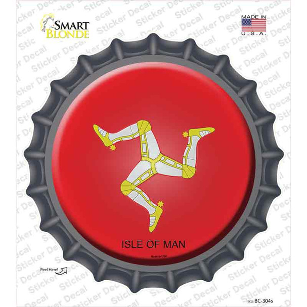 Isle Of Man Country Novelty Bottle Cap Sticker Decal