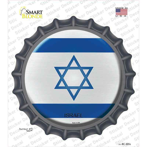 Israel Country Novelty Bottle Cap Sticker Decal