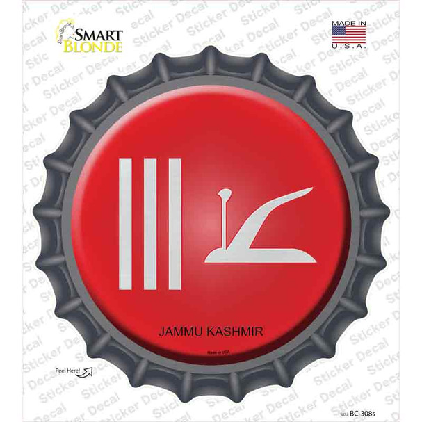 Jammu Kashmir Country Novelty Bottle Cap Sticker Decal