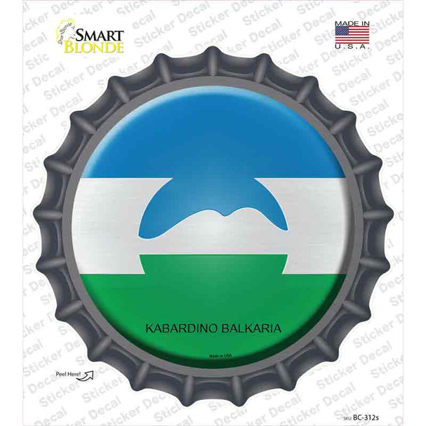 Kabardino Balkaria Country Novelty Bottle Cap Sticker Decal