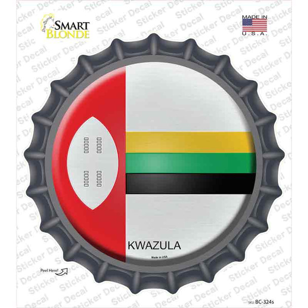 Kwazula Country Novelty Bottle Cap Sticker Decal